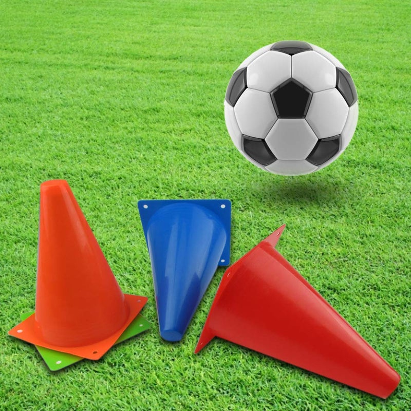 Mirepty 7 Inch Plastic Traffic Cones Sport Training Agility Marker Cone for Soccer, Skating, Football, Basketball, Indoor and Outdoor Games (Orange, 24 Pack) - Image 4